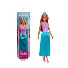 Barbie Dreamtopia Royal Doll, Brunette With Blue Skirt